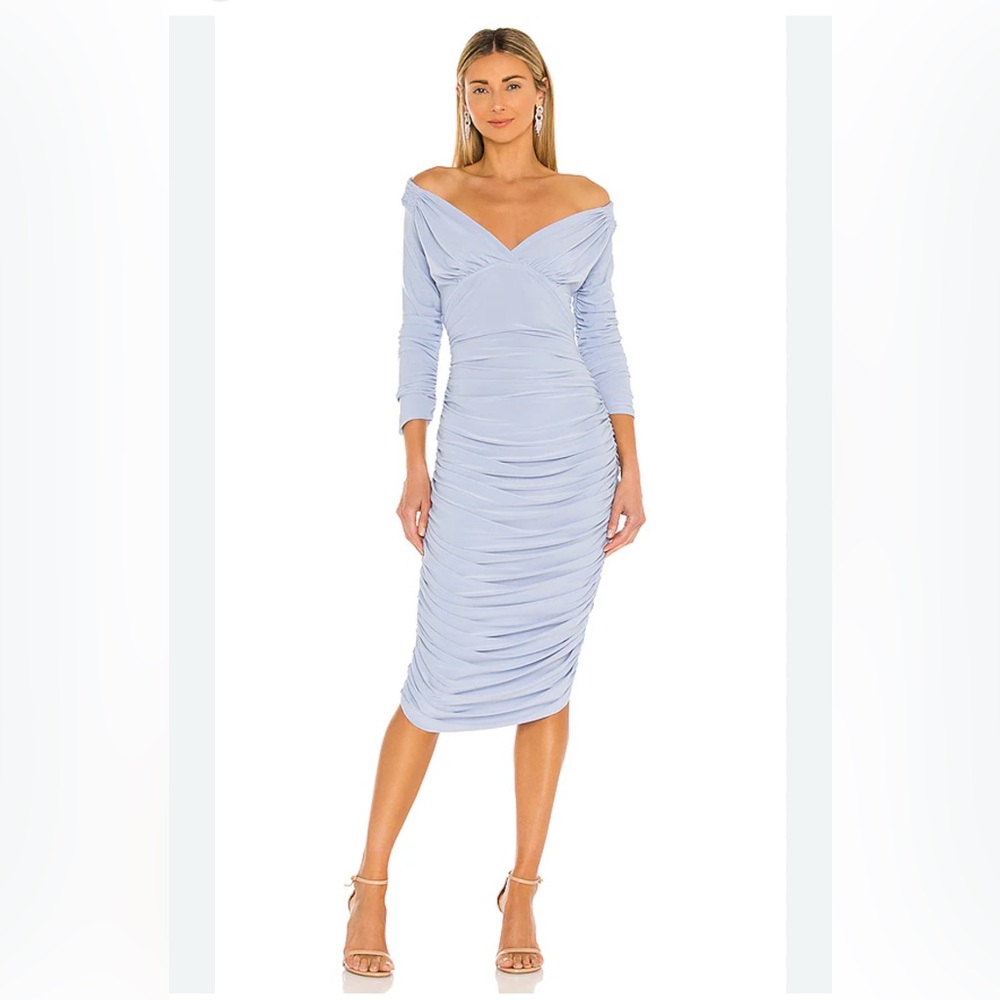 Norma Kamali Tara dress blue size xs 34